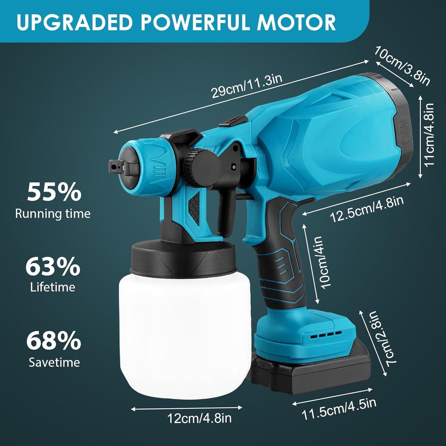 بخاخة الطلاء الكهربائية 18 فولت