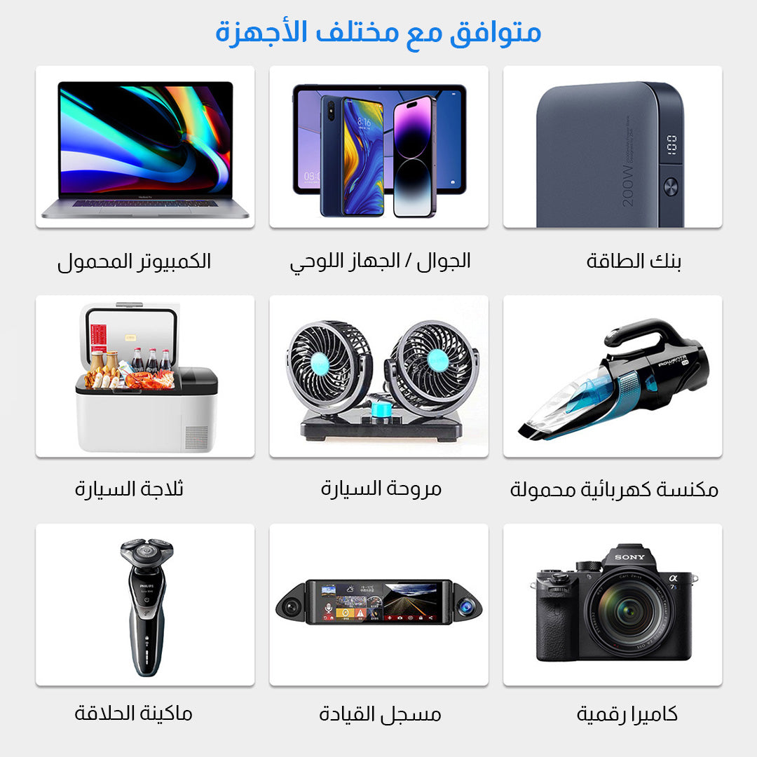 W 1500 محول الطاقة الذكي للسيارات