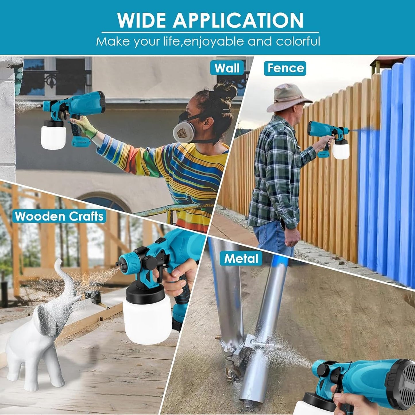 بخاخة الطلاء الكهربائية 18 فولت