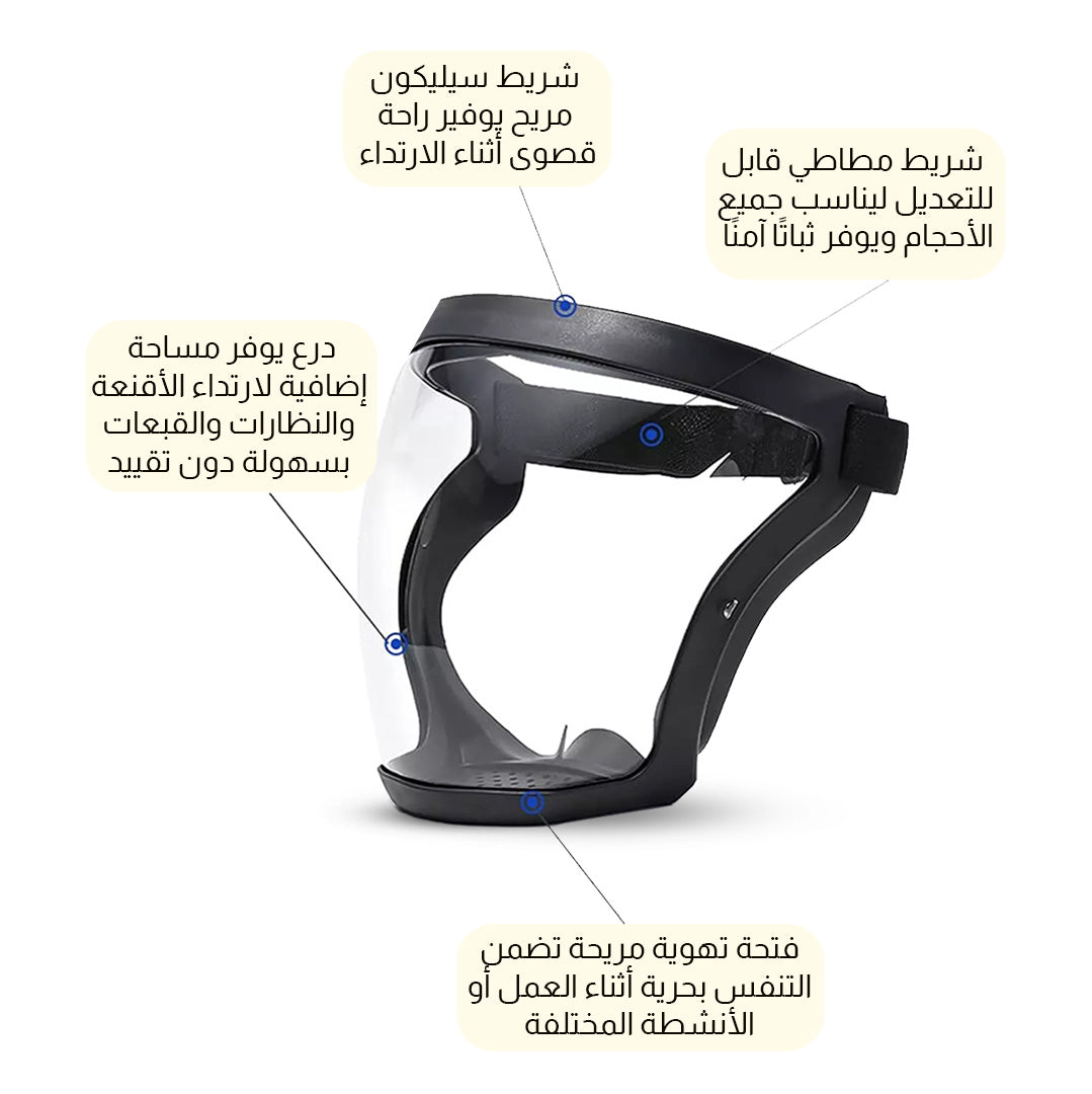 قناع حماية الوجه مثالي لجميع الأنشطة